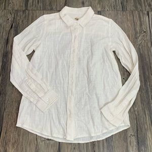 Marine Layer Double Cloth Button Up Blouse